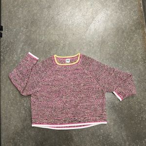 Size large cute, colorful John + Jenn sweater. New without tags.